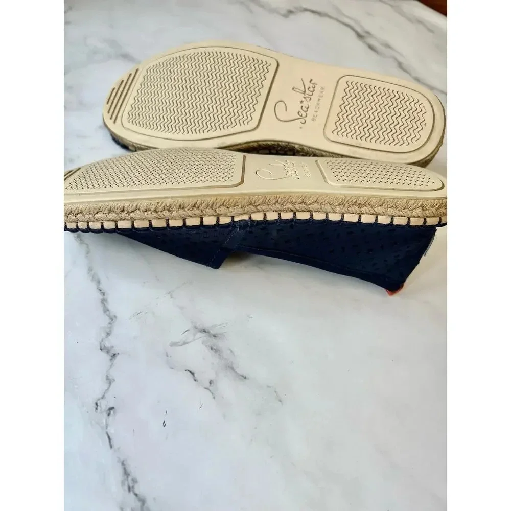 Sea Star Shoe Women Size 6 Espadrilles Cap Toe Mesh Casual Slip On Resort Cruise - Picture 10 of 10